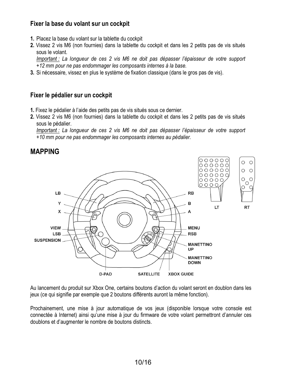 Mapping | Thrustmaster TX Racing Wheel User Manual | Page 27 / 209
