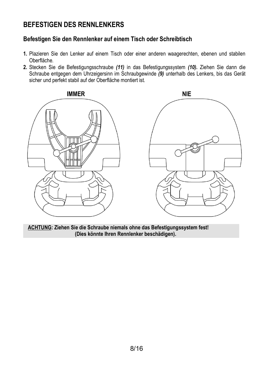 Befestigen des rennlenkers | Thrustmaster TX Racing Wheel User Manual | Page 41 / 209