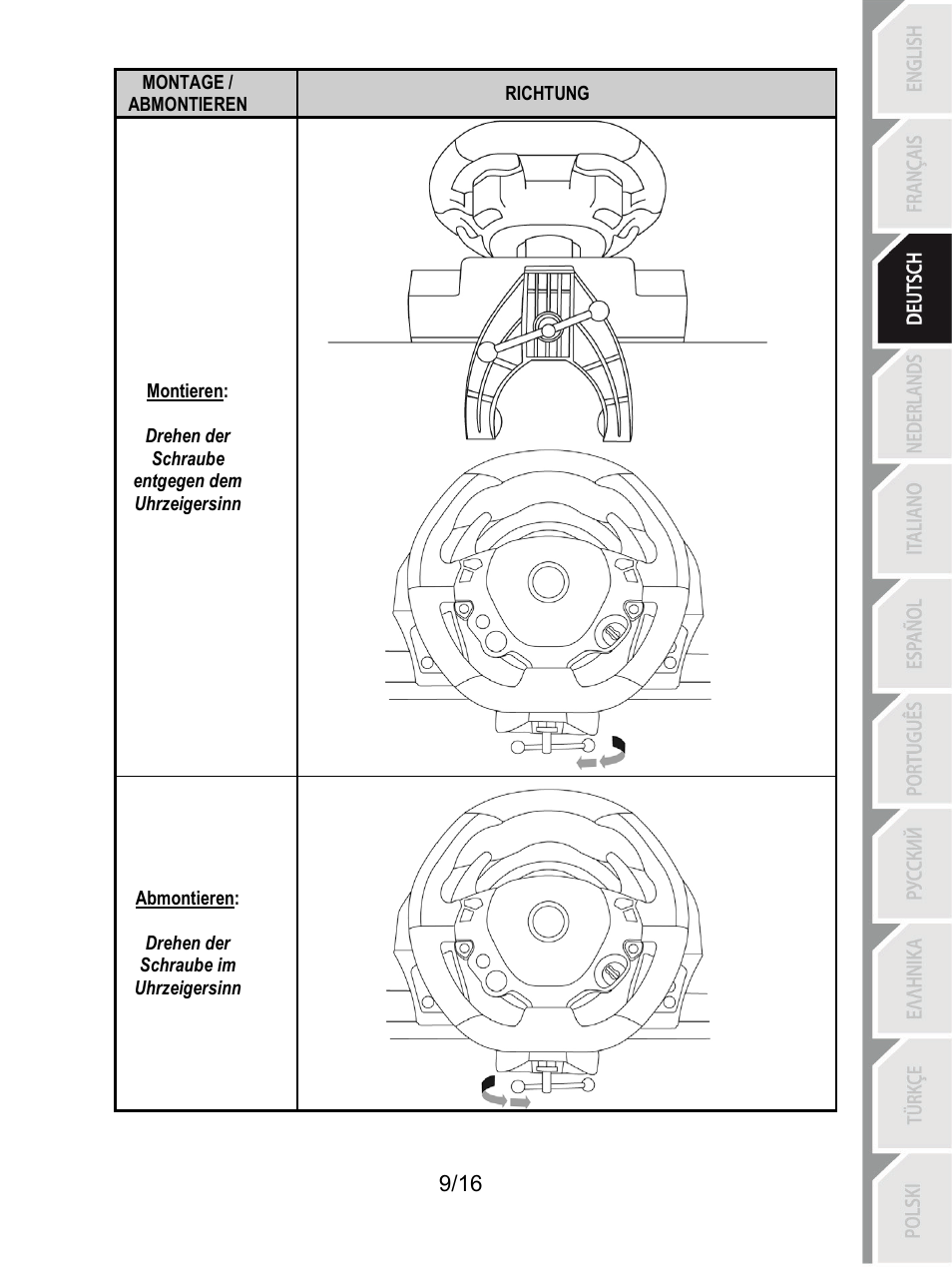 Thrustmaster TX Racing Wheel User Manual | Page 42 / 209