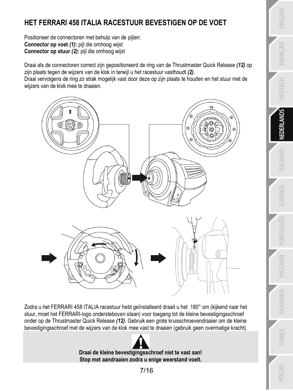Thrustmaster TX Racing Wheel User Manual | Page 56 / 209
