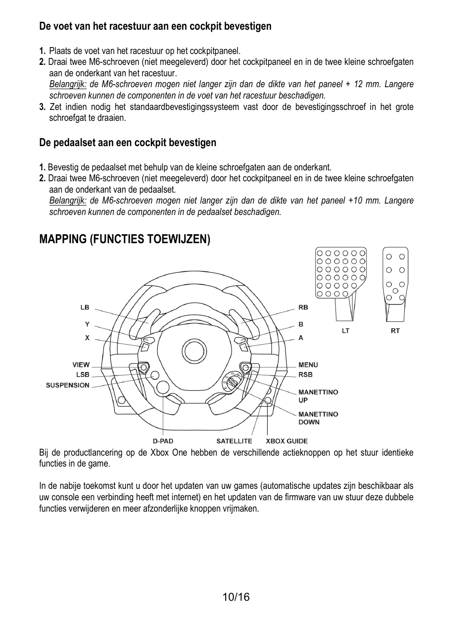 Mapping (functies toewijzen) | Thrustmaster TX Racing Wheel User Manual | Page 59 / 209