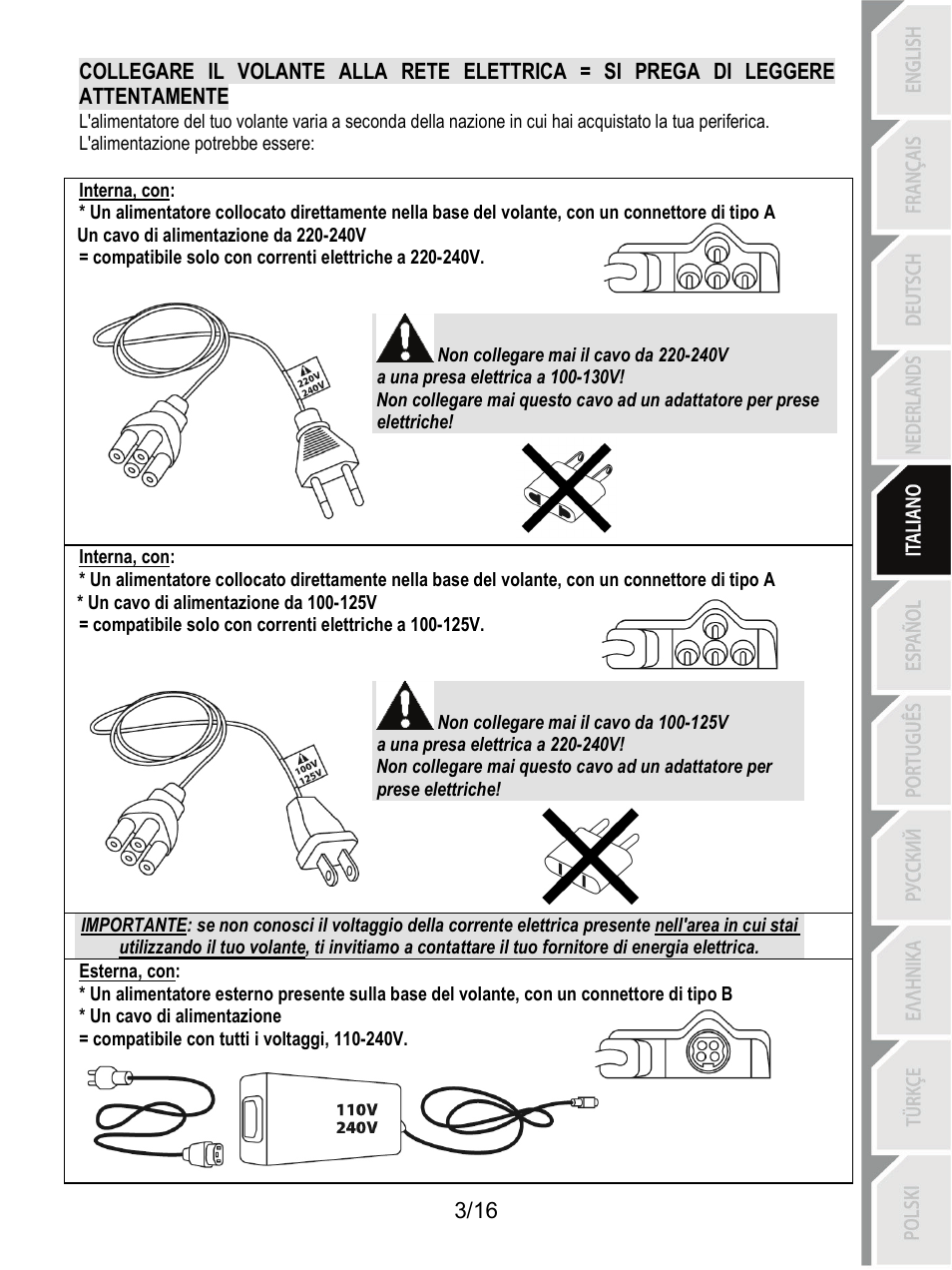 Thrustmaster TX Racing Wheel User Manual | Page 68 / 209