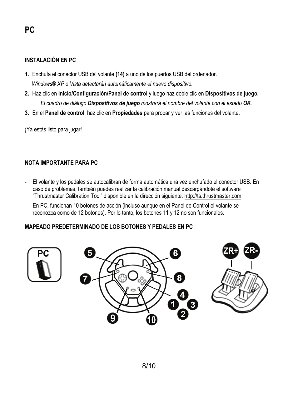 Thrustmaster Universal Challenge 5-in-1 User Manual | Page 59 / 82