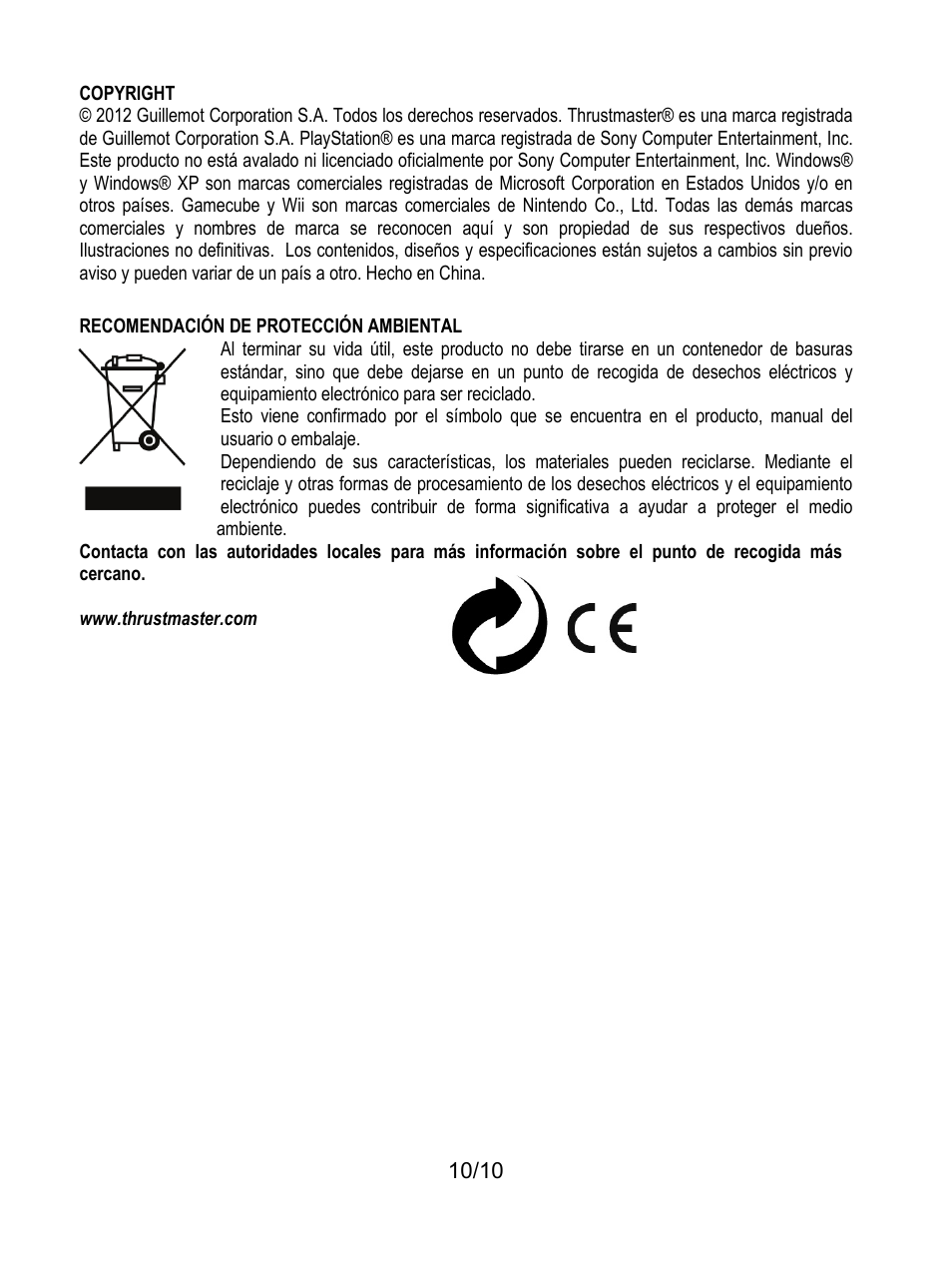 Thrustmaster Universal Challenge 5-in-1 User Manual | Page 61 / 82
