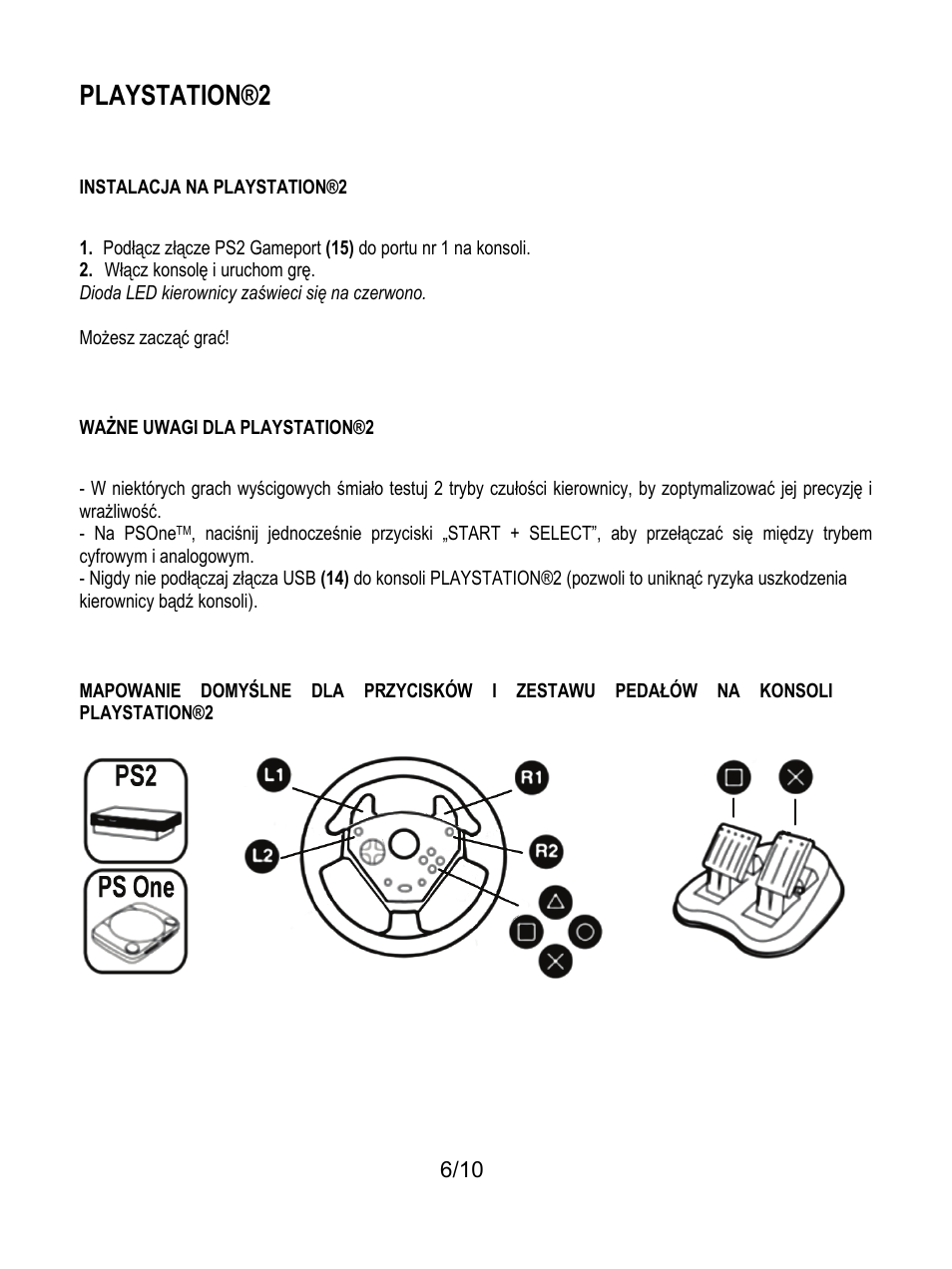 Playstation®2 | Thrustmaster Universal Challenge 5-in-1 User Manual | Page 77 / 82