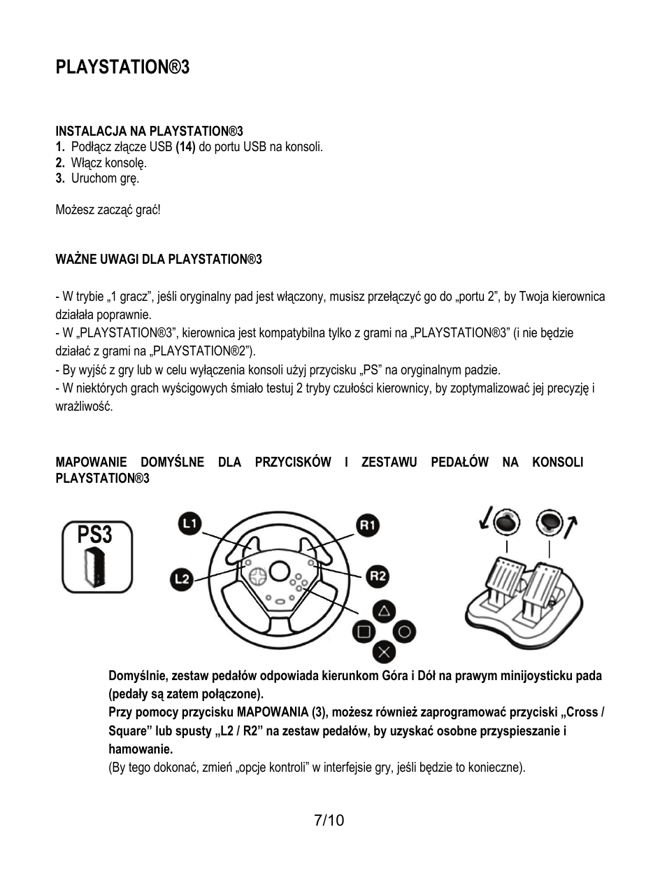 Playstation®3 | Thrustmaster Universal Challenge 5-in-1 User Manual | Page 78 / 82