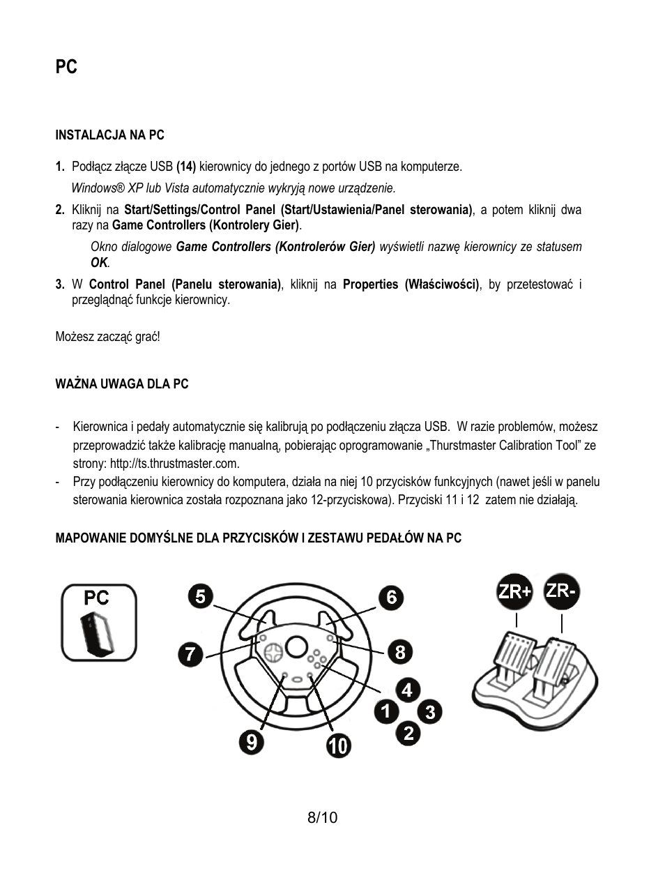 Thrustmaster Universal Challenge 5-in-1 User Manual | Page 79 / 82