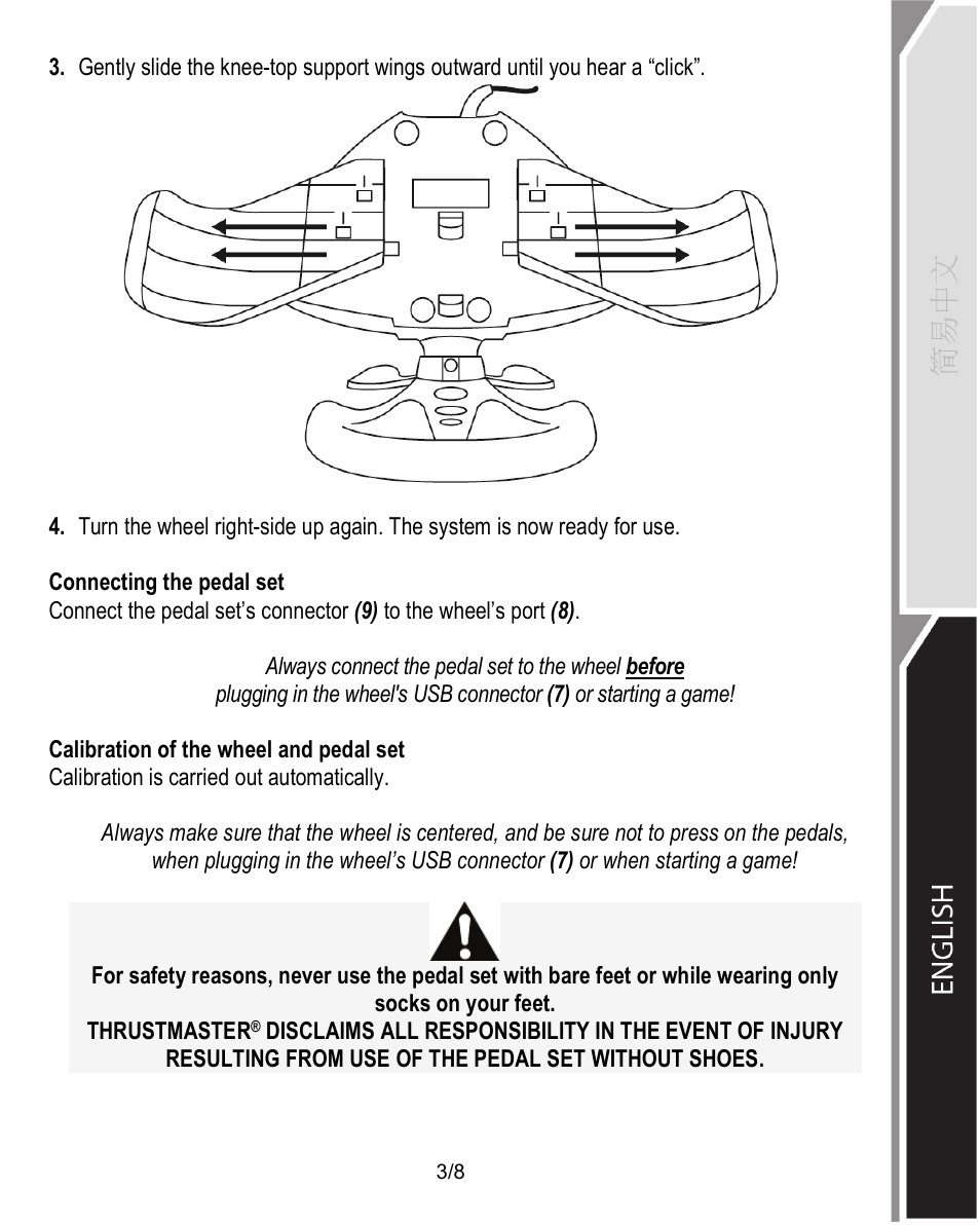 Thrustmaster T60 Racing Wheel User Manual | Page 12 / 17