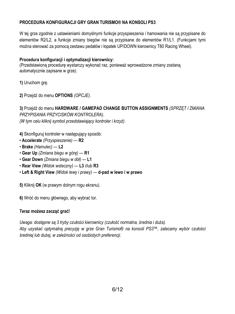 Thrustmaster T80 Racing Wheel User Manual | Page 127 / 269