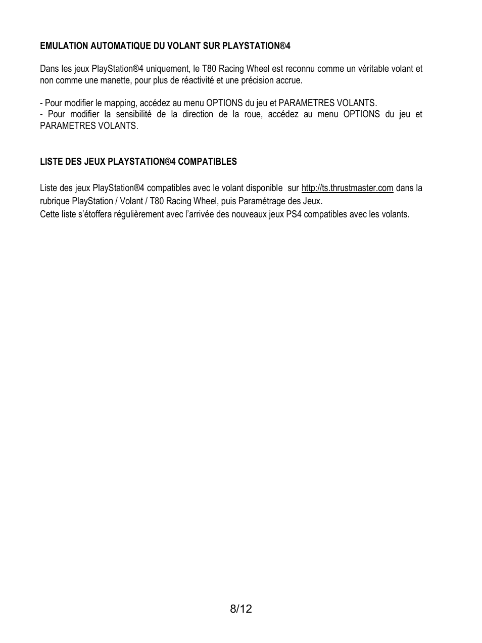 Thrustmaster T80 Racing Wheel User Manual | Page 165 / 269
