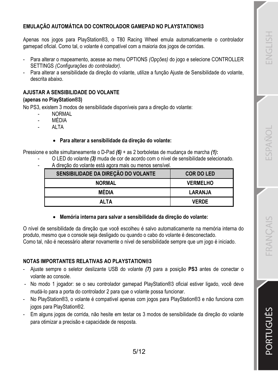 Thrustmaster T80 Racing Wheel User Manual | Page 210 / 269