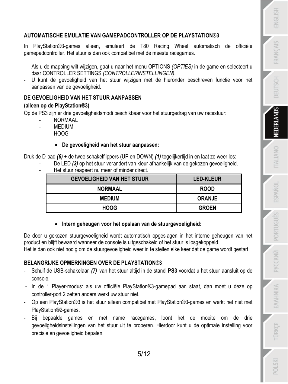 Thrustmaster T80 Racing Wheel User Manual | Page 42 / 269