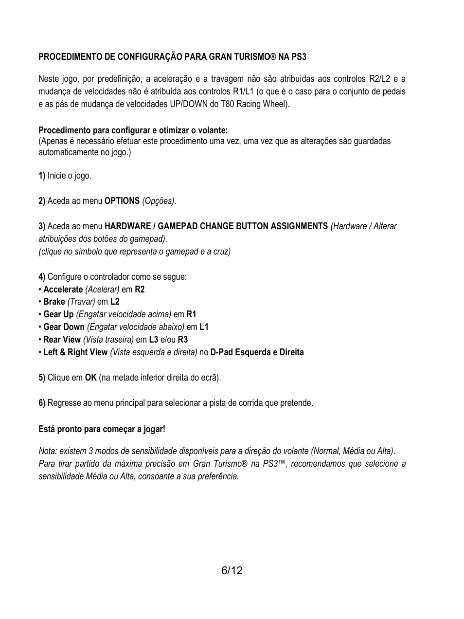 Thrustmaster T80 Racing Wheel User Manual | Page 79 / 269