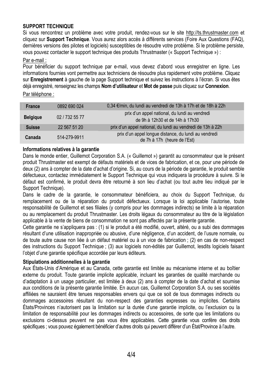 Thrustmaster Force Feedback Joystick User Manual | Page 8 / 28
