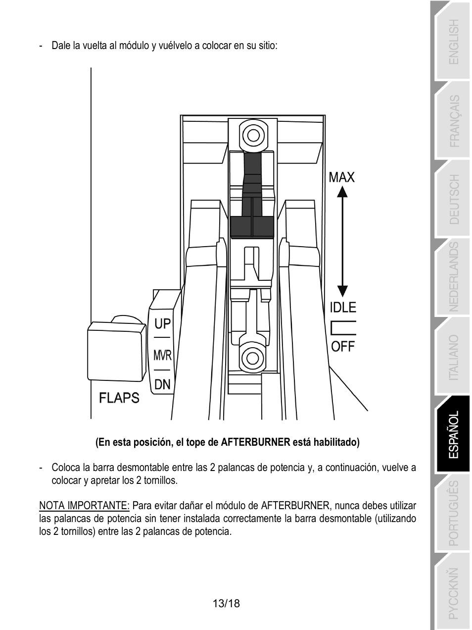 Thrustmaster HOTAS Warthog User Manual | Page 104 / 145