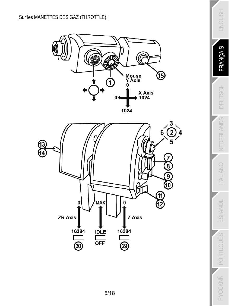 Thrustmaster HOTAS Warthog User Manual | Page 24 / 145
