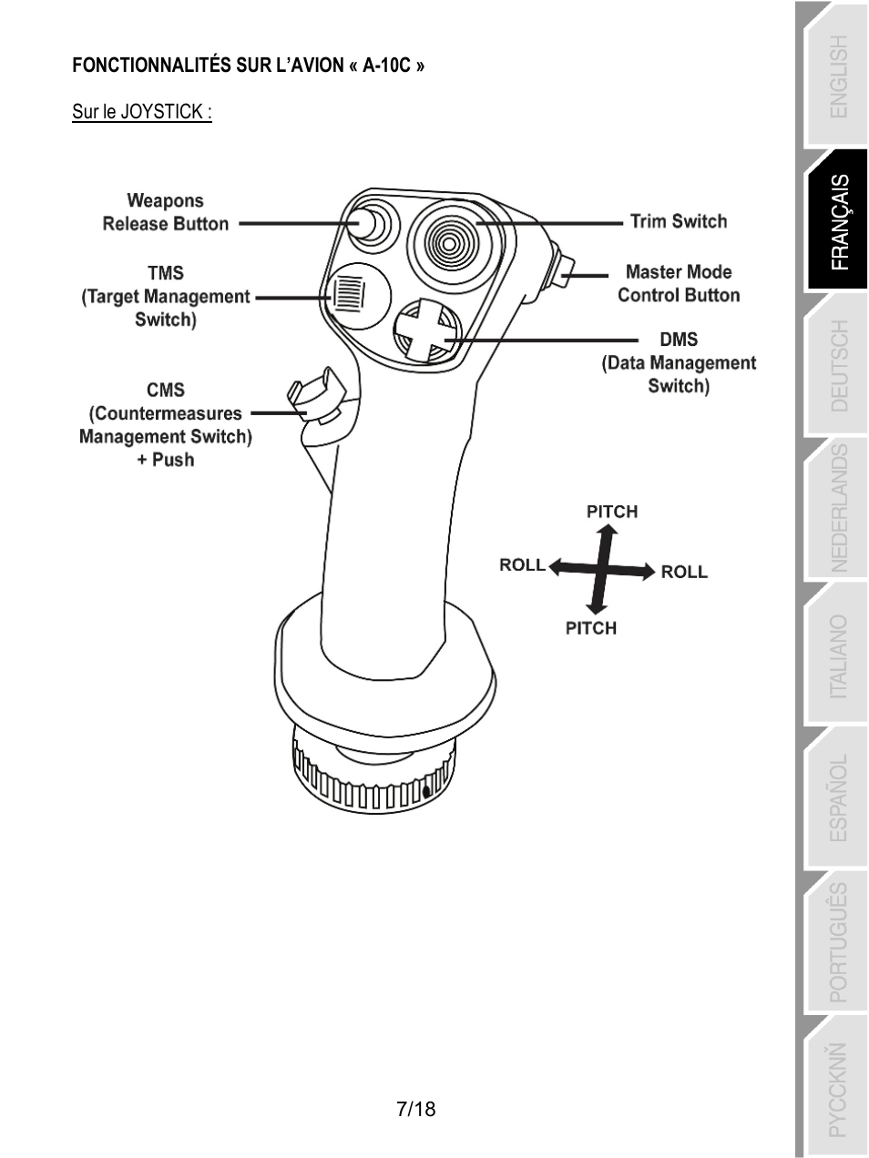 Thrustmaster HOTAS Warthog User Manual | Page 26 / 145