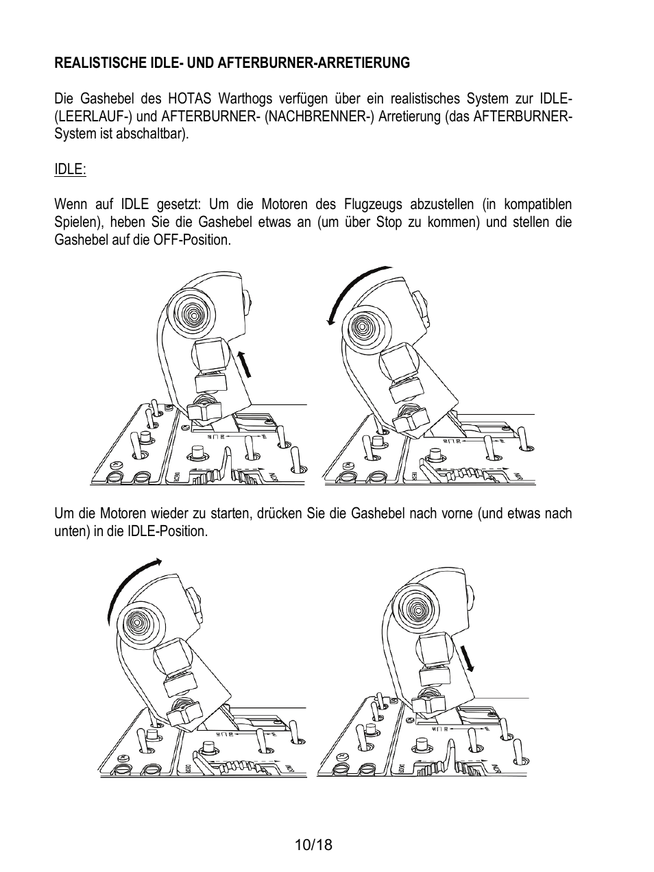 Thrustmaster HOTAS Warthog User Manual | Page 47 / 145