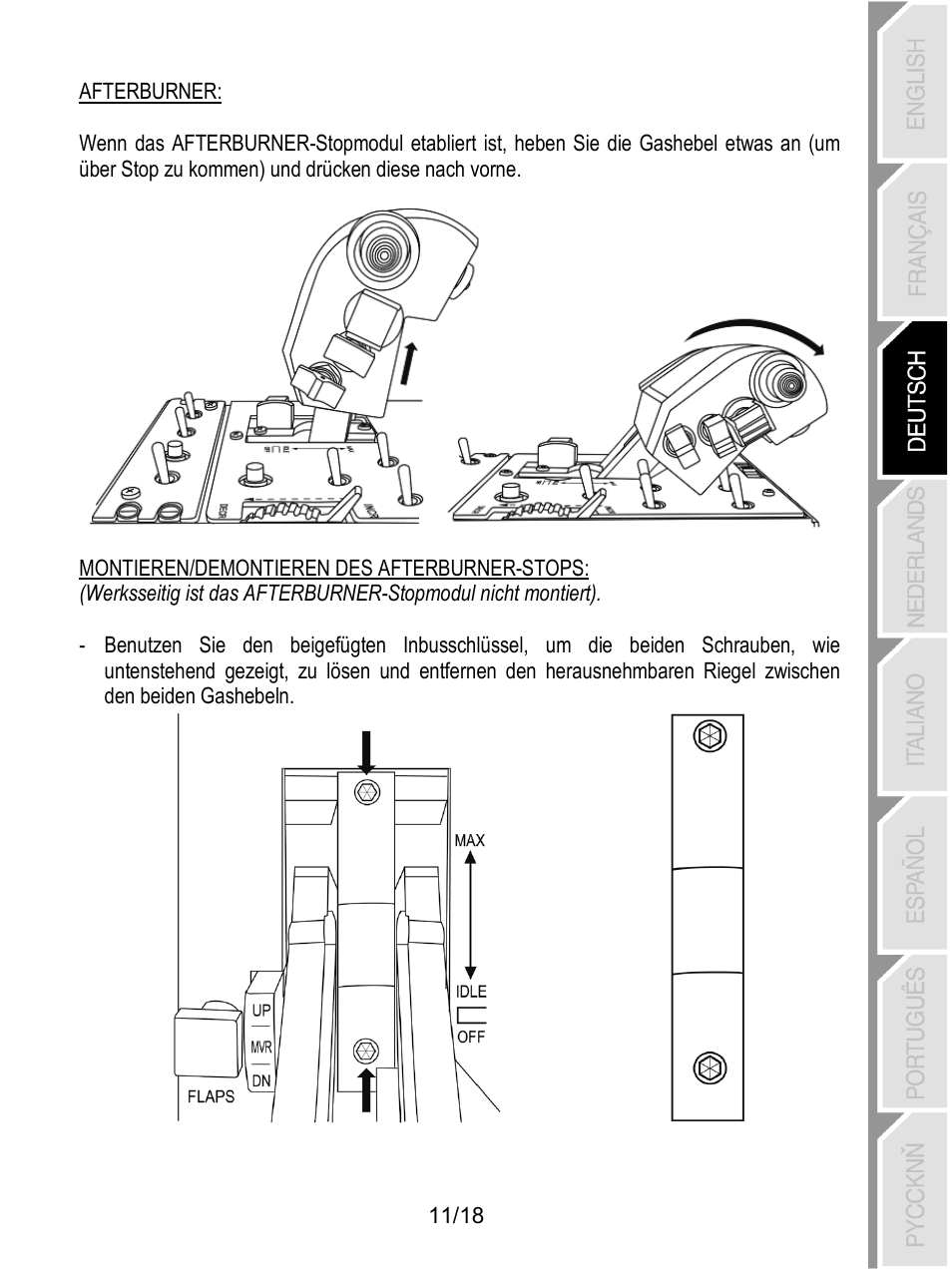 Thrustmaster HOTAS Warthog User Manual | Page 48 / 145