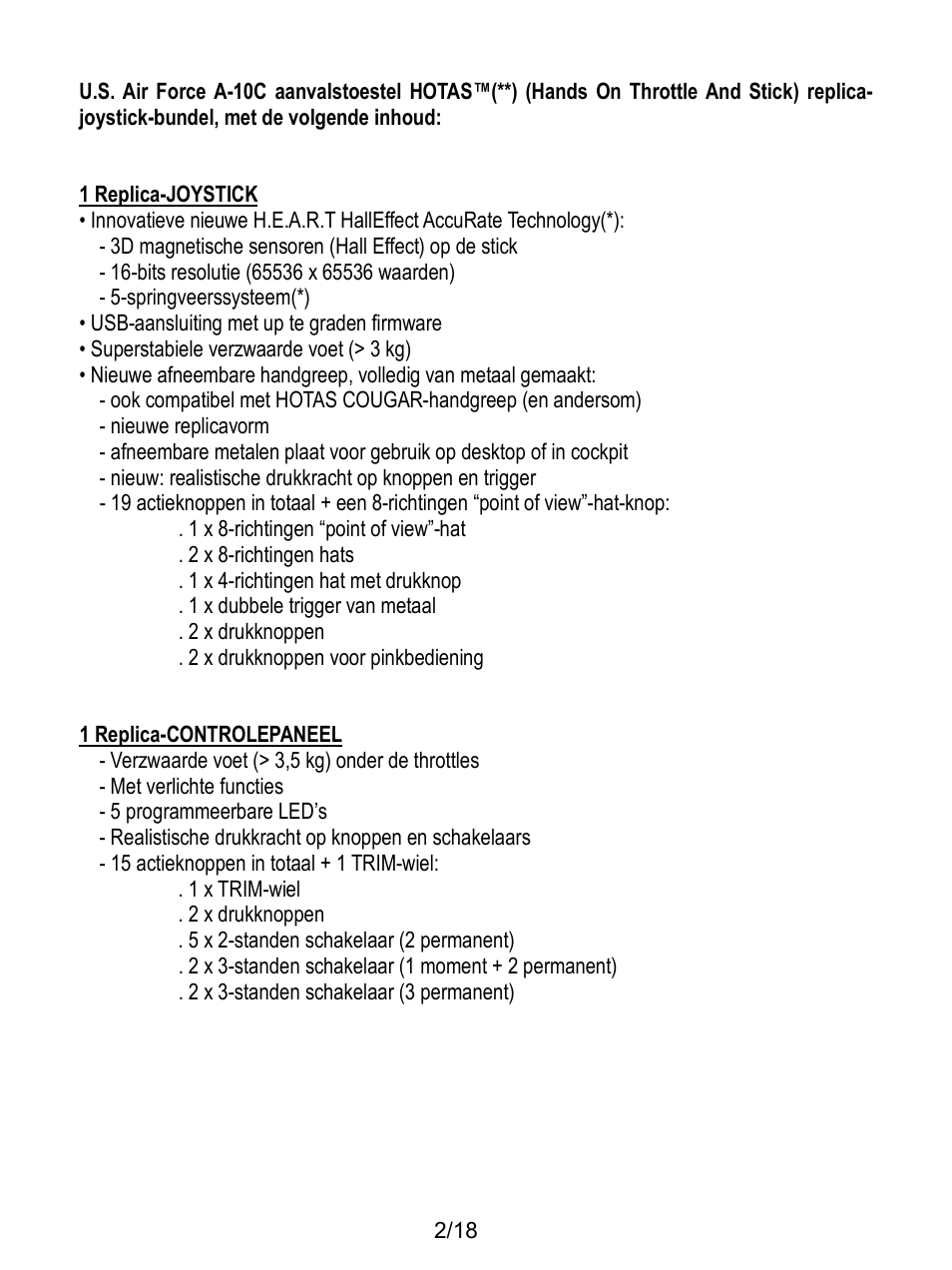 Thrustmaster HOTAS Warthog User Manual | Page 57 / 145