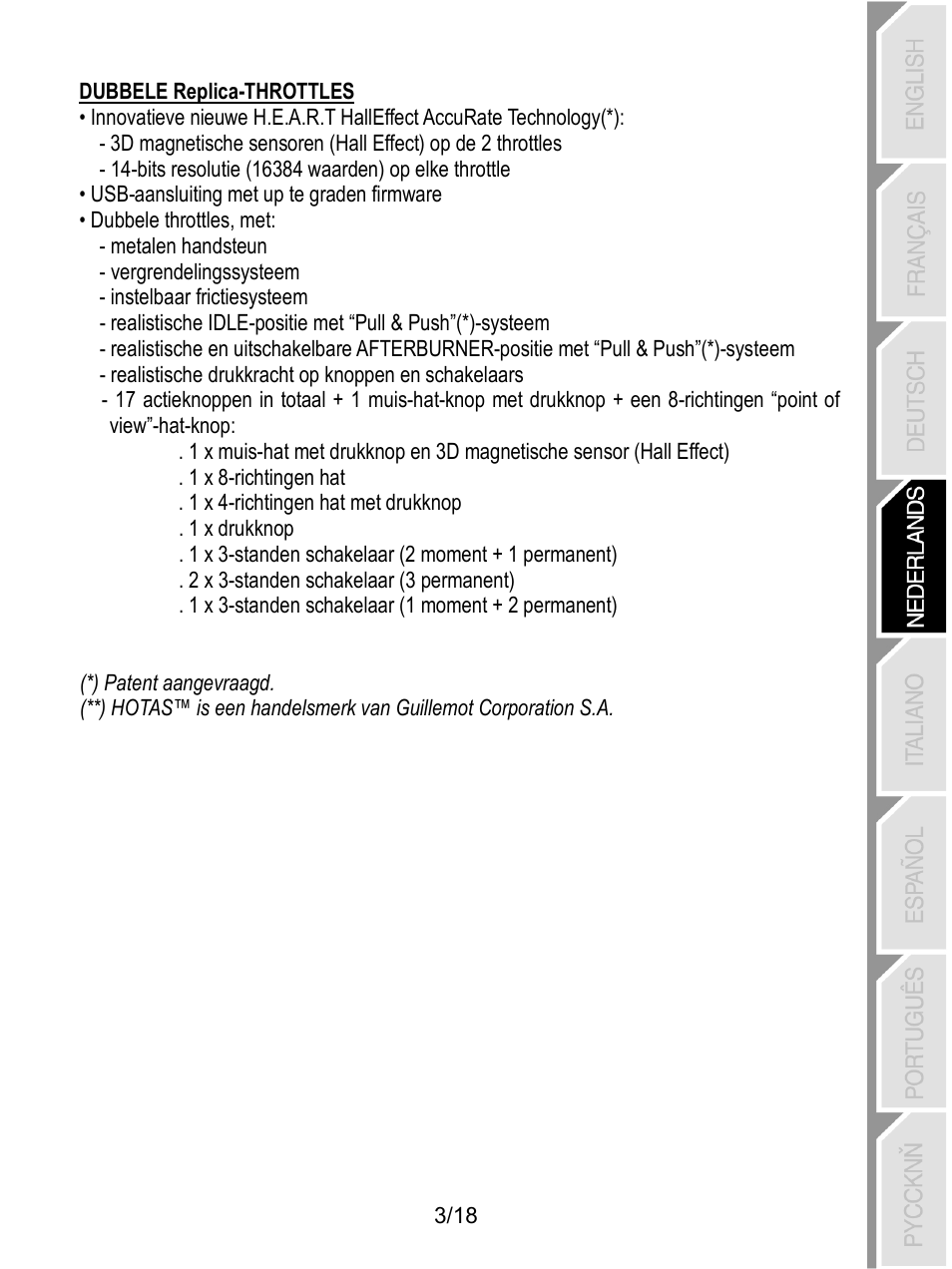 Thrustmaster HOTAS Warthog User Manual | Page 58 / 145