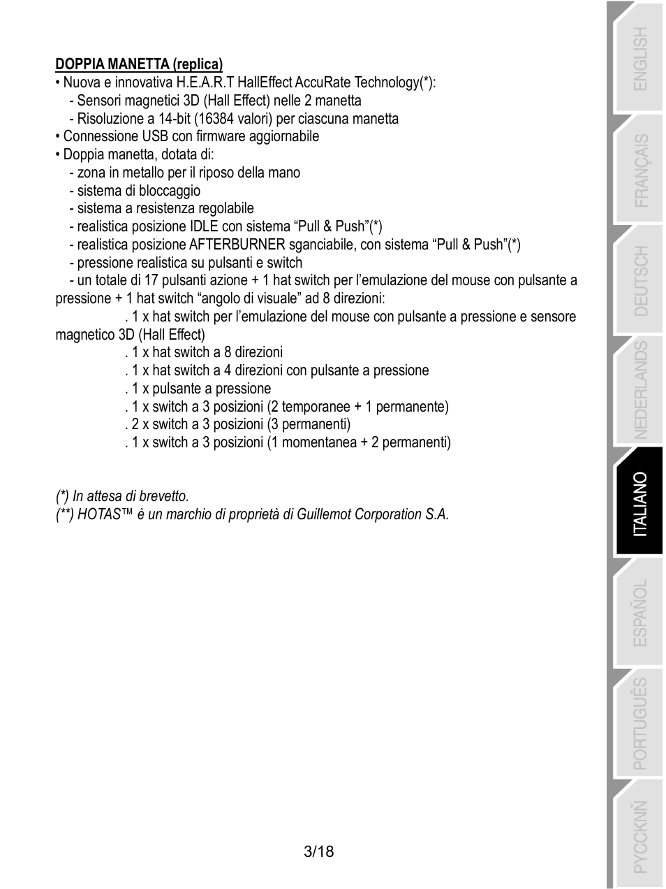 Thrustmaster HOTAS Warthog User Manual | Page 76 / 145