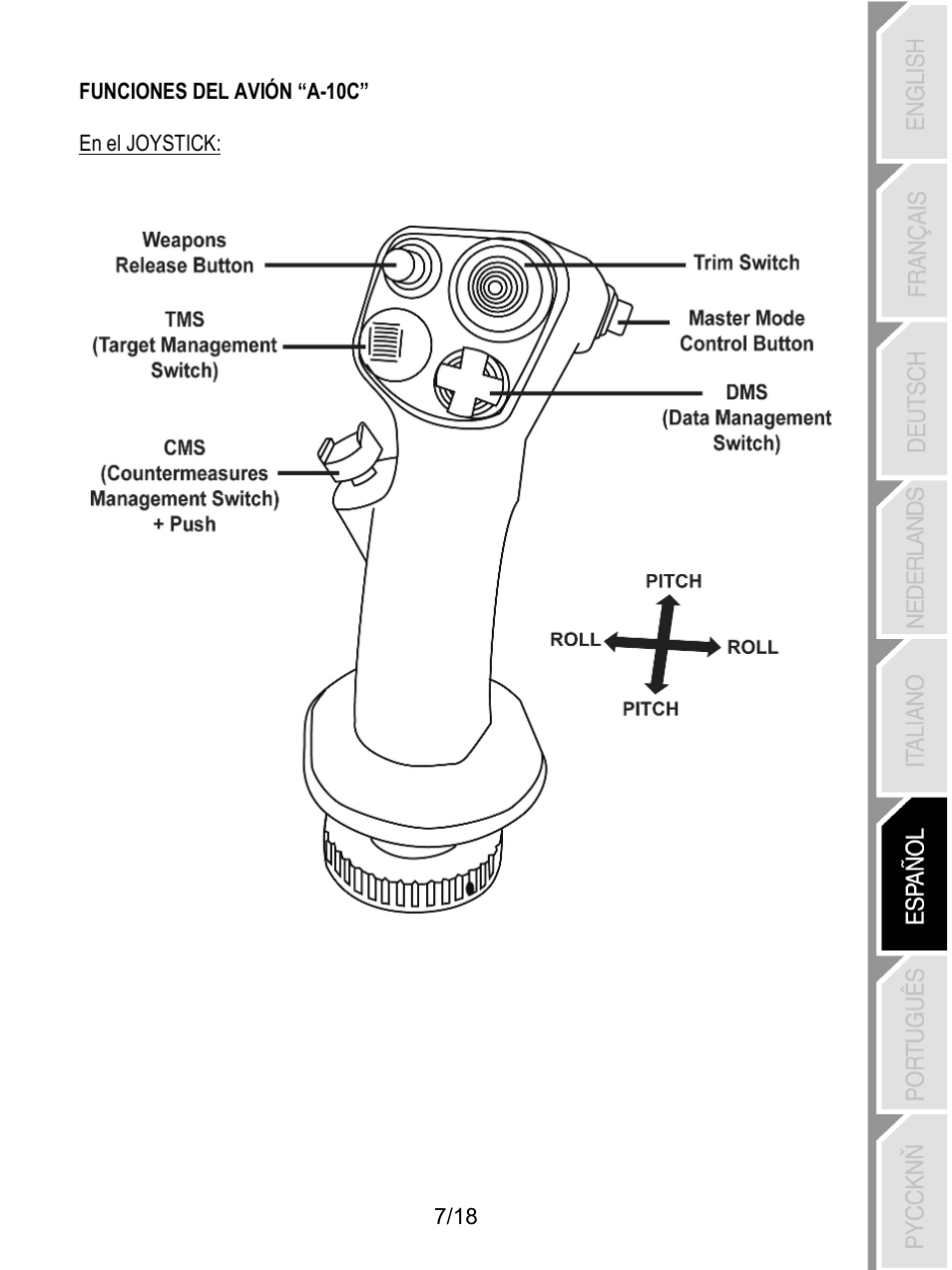 Thrustmaster HOTAS Warthog User Manual | Page 98 / 145