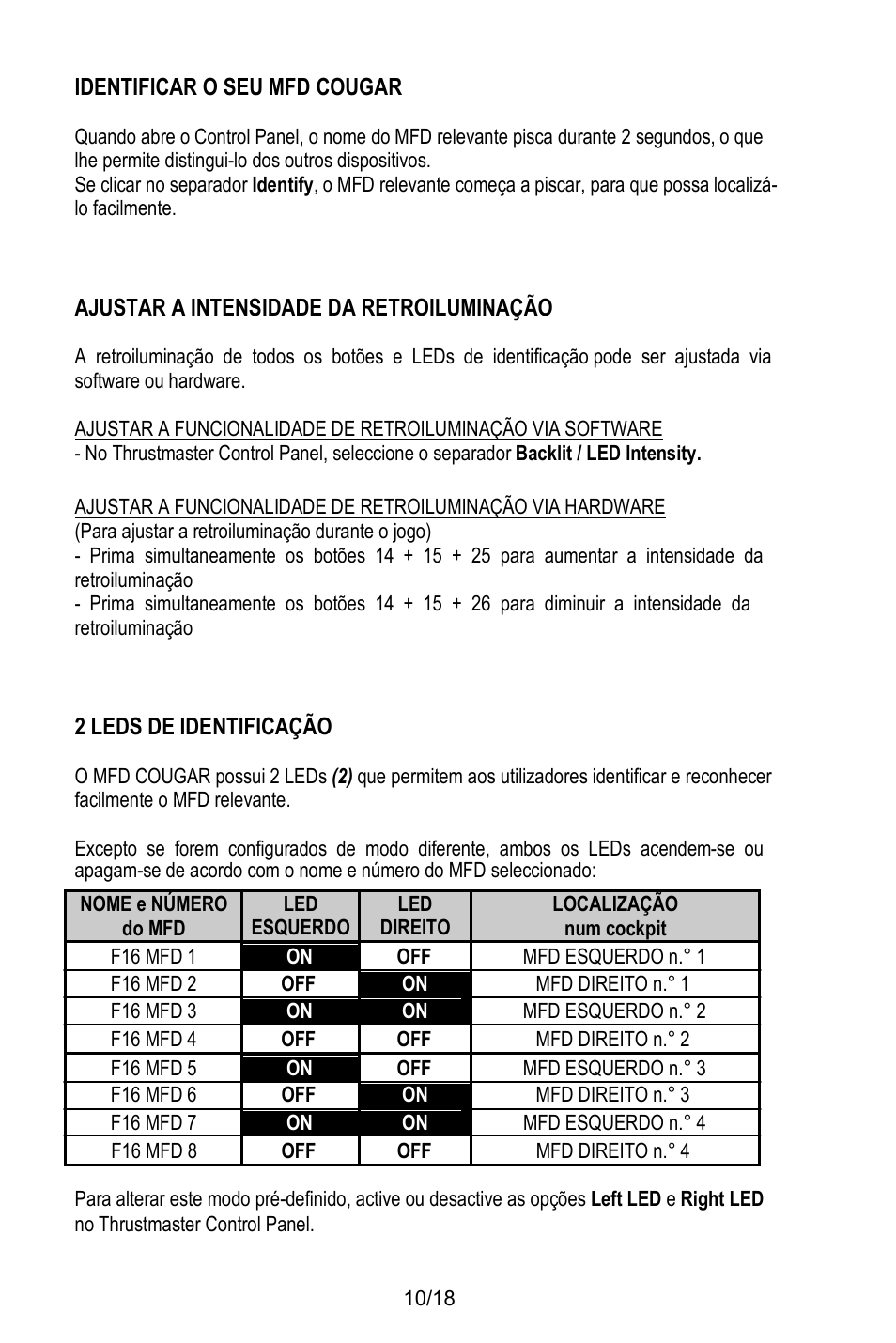 Thrustmaster MFD COUGAR Pack User Manual | Page 119 / 145