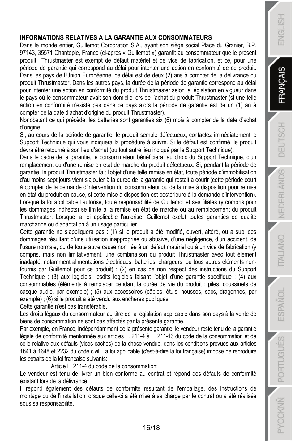 Thrustmaster MFD COUGAR Pack User Manual | Page 35 / 145
