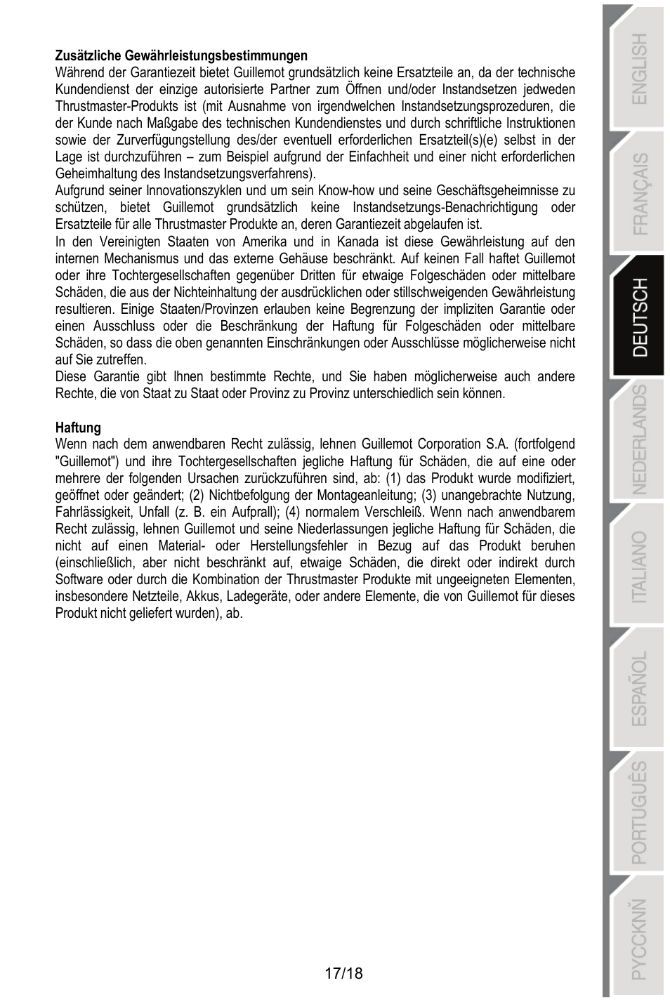 Thrustmaster MFD COUGAR Pack User Manual | Page 54 / 145