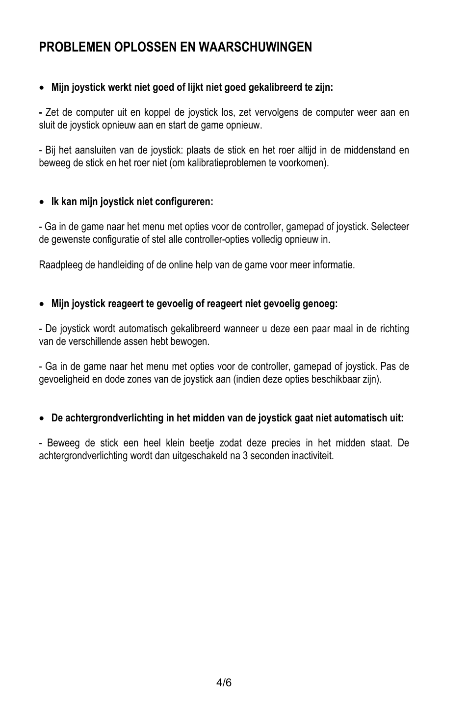 Problemen oplossen en waarschuwingen, Ik kan mijn joystick niet configureren | Thrustmaster T.16000M User Manual | Page 31 / 97