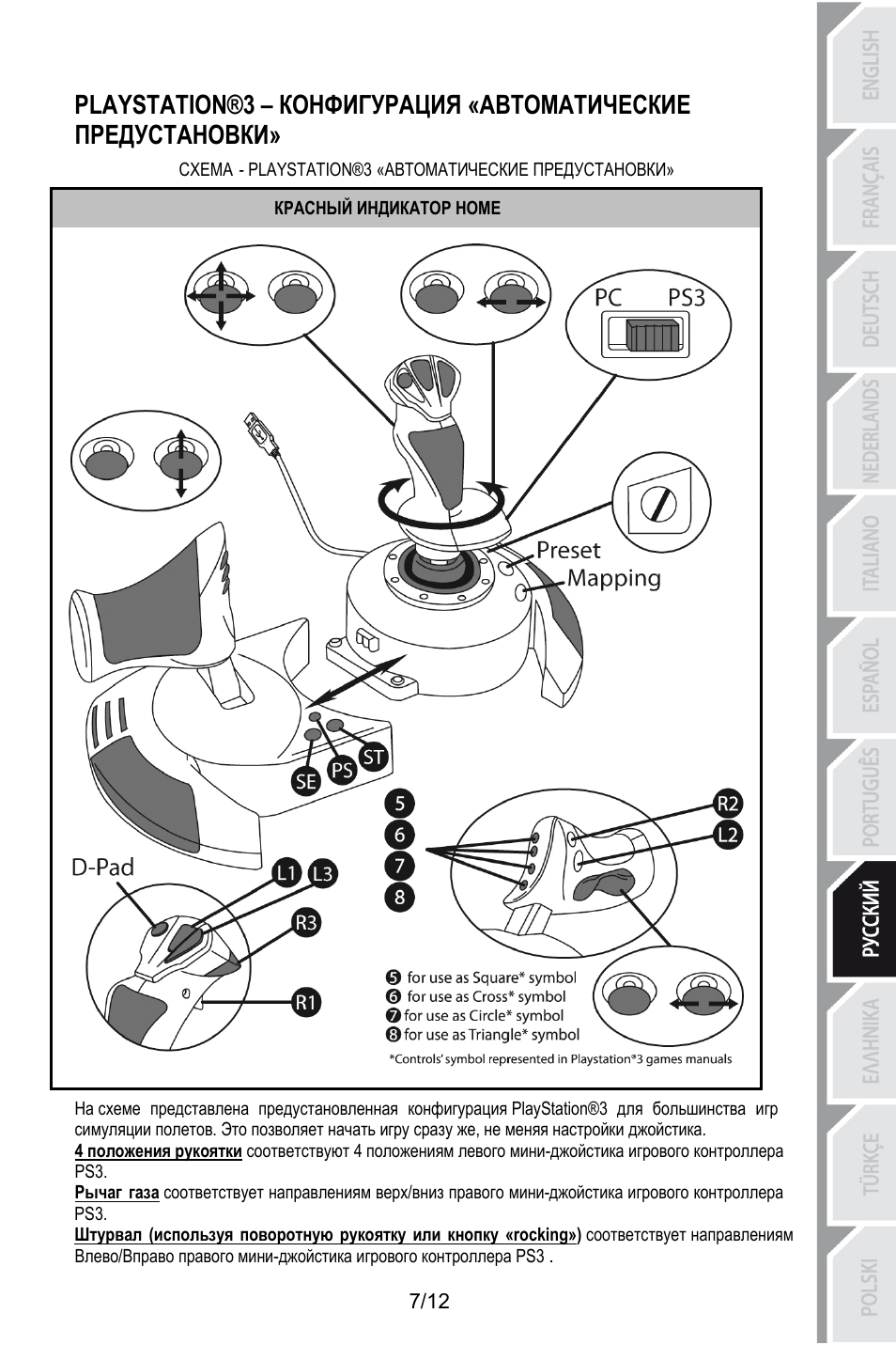 Красный индикатор home | Thrustmaster T.Flight HOTAS X User Manual | Page 92 / 145