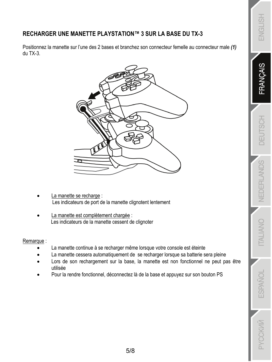Thrustmaster T-X3 Charge Hub User Manual | Page 14 / 57