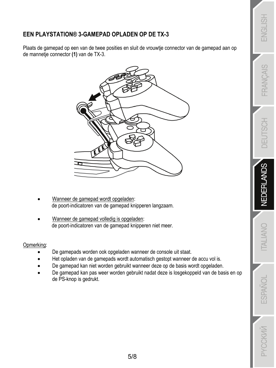 Thrustmaster T-X3 Charge Hub User Manual | Page 30 / 57