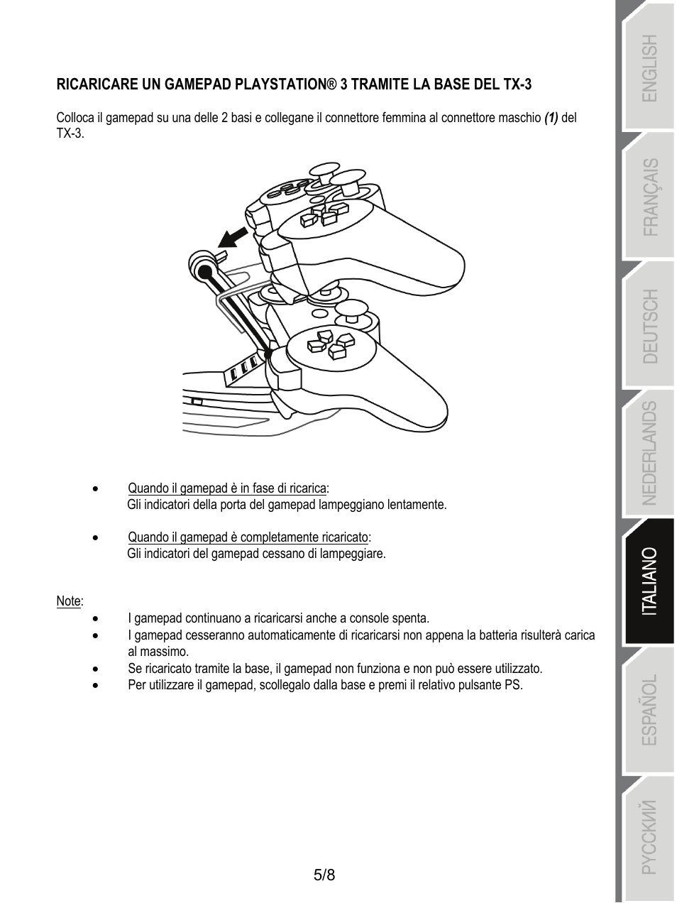 Thrustmaster T-X3 Charge Hub User Manual | Page 38 / 57