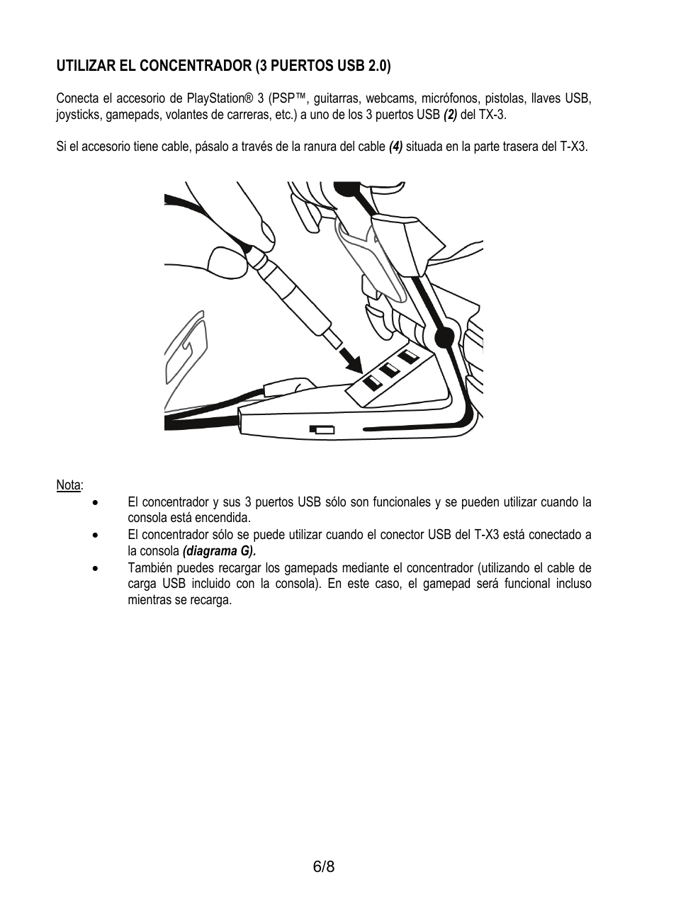 Thrustmaster T-X3 Charge Hub User Manual | Page 47 / 57