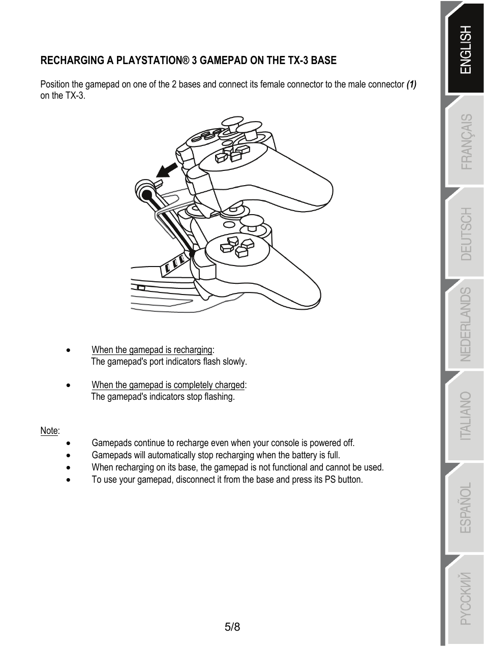 Thrustmaster T-X3 Charge Hub User Manual | Page 6 / 57