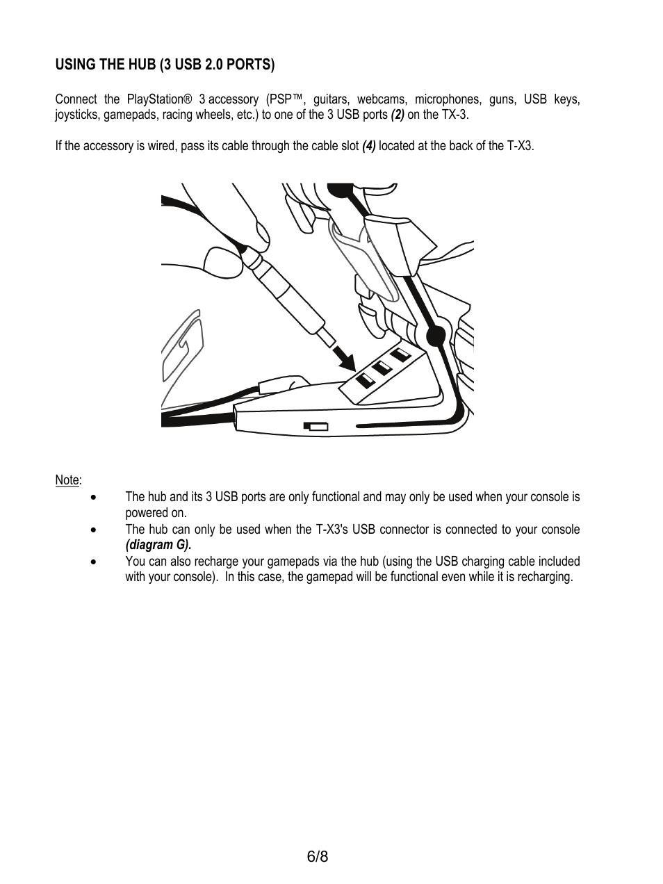 Thrustmaster T-X3 Charge Hub User Manual | Page 7 / 57