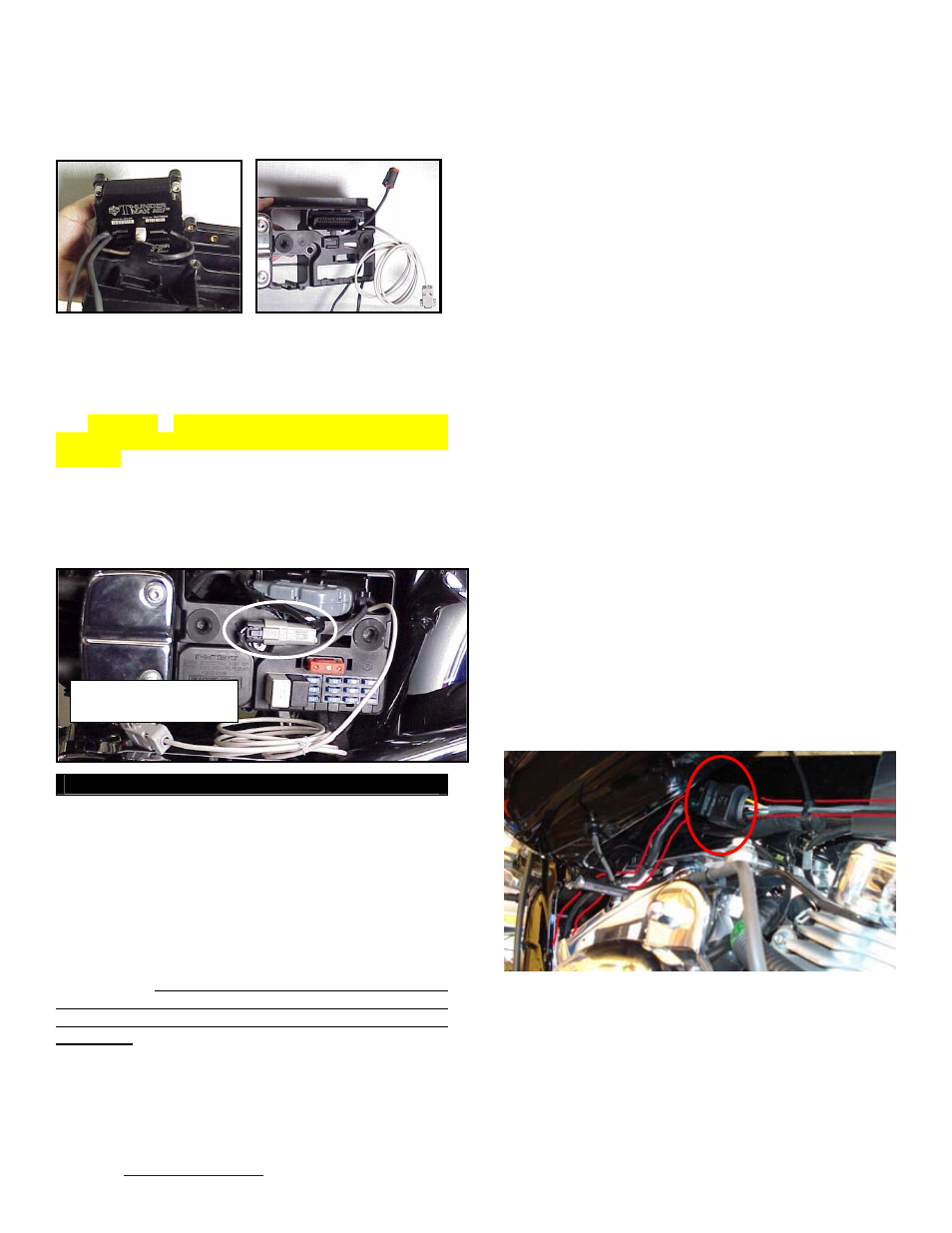 Oxygen sensor installation (autotune), Fxd tips, Step 4 | ThunderMax Models w/96”Engine ARB EO # K-001 User Manual | Page 3 / 7
