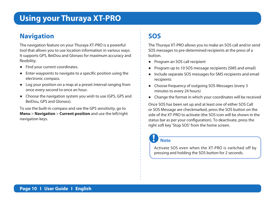 Using your thuraya xt-pro, Navigation | Thuraya XT-PRO User Manual | Page 13 / 206