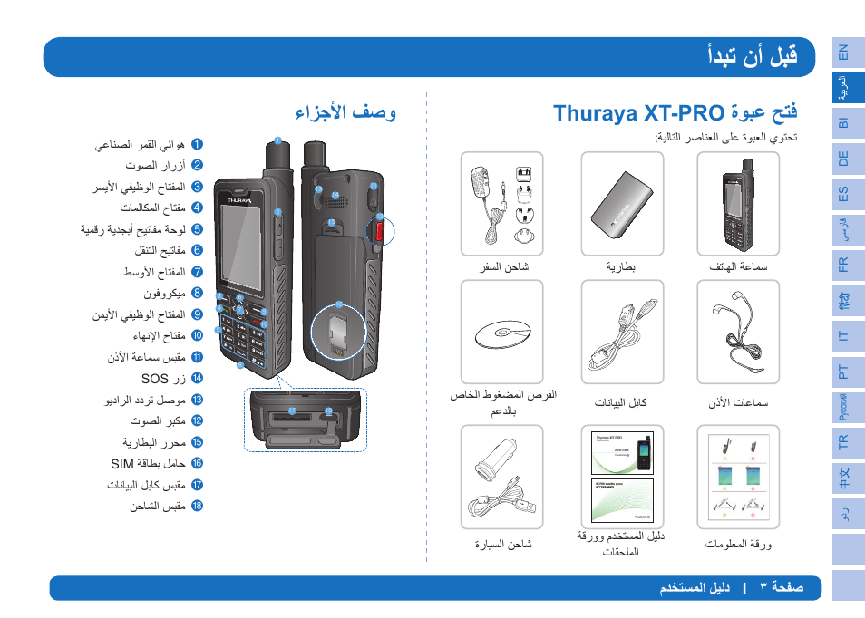 Ϊβηϥ΃ϟβϗ, Ϋ́οϸ΍ϒλϭ | Thuraya XT-PRO User Manual | Page 20 / 206