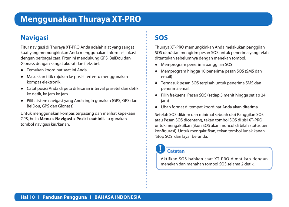 Menggunakan thuraya xt-pro, Navigasi | Thuraya XT-PRO User Manual | Page 41 / 206
