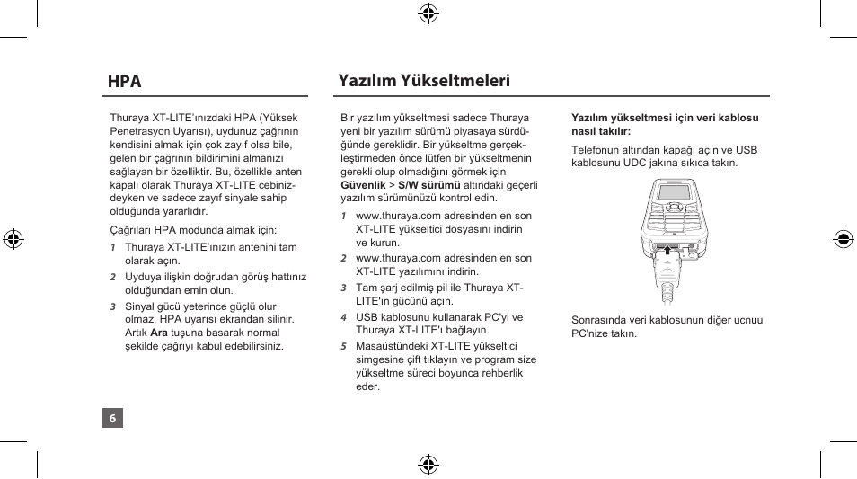 Yazılım yükseltmeleri | Thuraya XT-LITE User Manual | Page 109 / 139