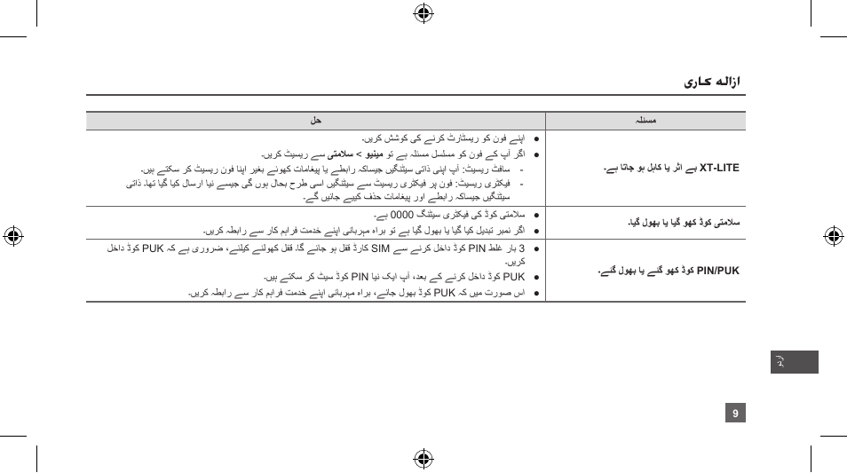 یراک ہلازا | Thuraya XT-LITE User Manual | Page 132 / 139