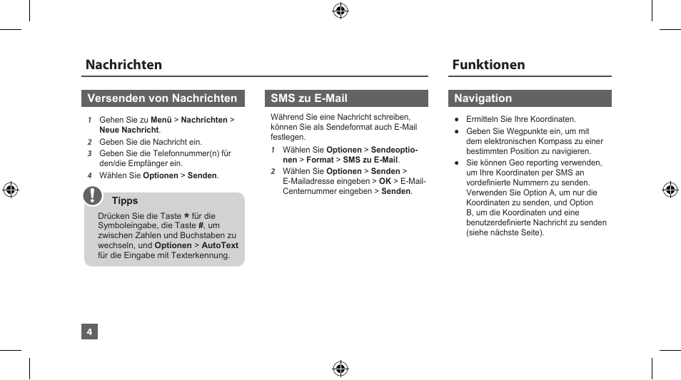 Nachrichten, Funktionen | Thuraya XT-LITE User Manual | Page 27 / 139