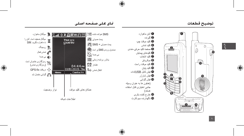 05_greyhound_manual_fa_150106, تاعطق حيضوت, یلصا هحفص یلک یانم | Thuraya XT-LITE User Manual | Page 44 / 139