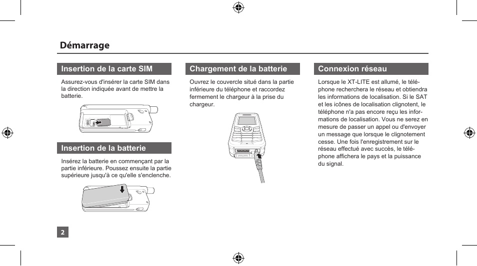 Démarrage | Thuraya XT-LITE User Manual | Page 55 / 139