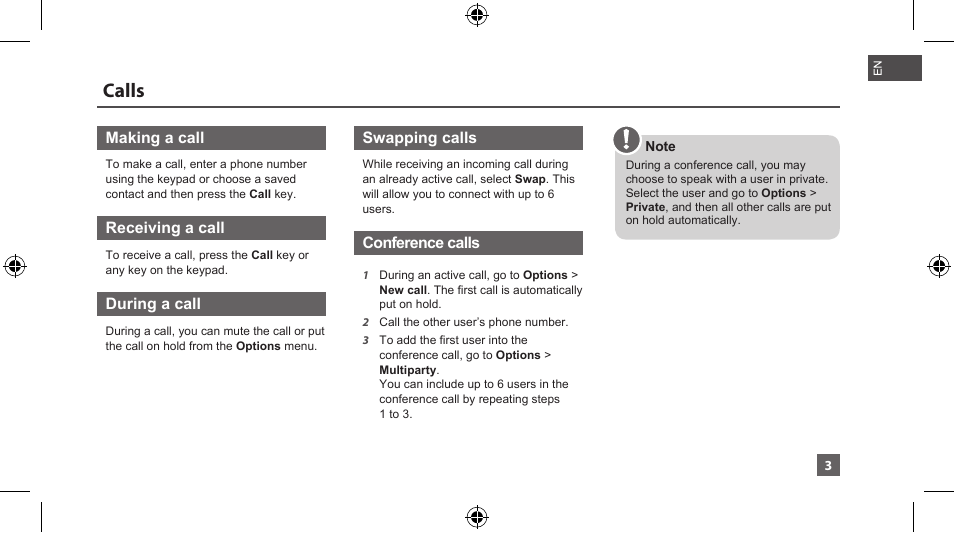 Calls | Thuraya XT-LITE User Manual | Page 6 / 139