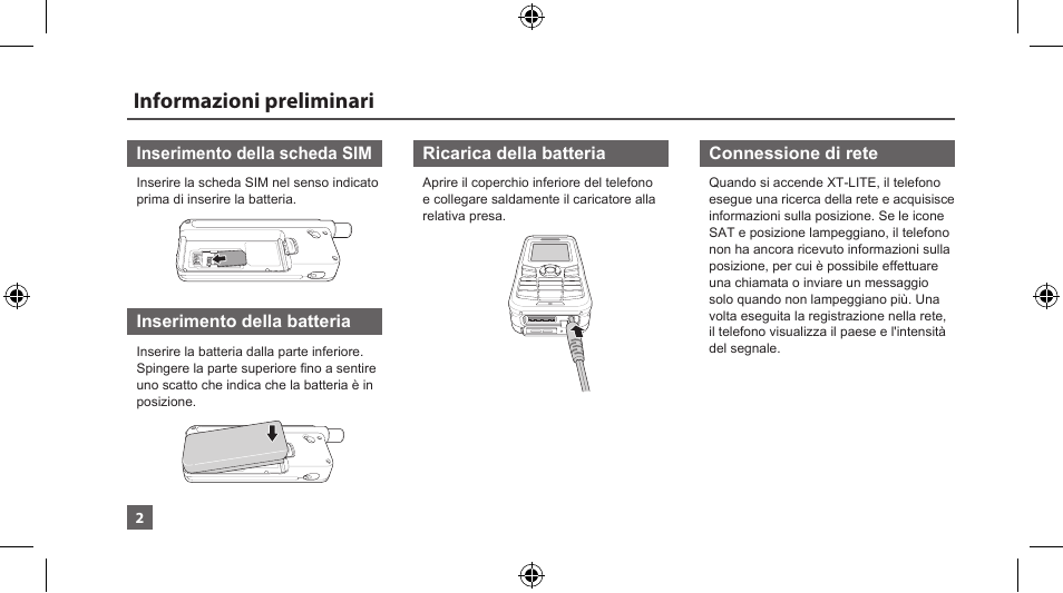 Informazioni preliminari | Thuraya XT-LITE User Manual | Page 75 / 139