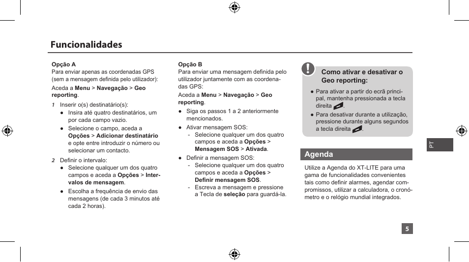 Funcionalidades | Thuraya XT-LITE User Manual | Page 88 / 139